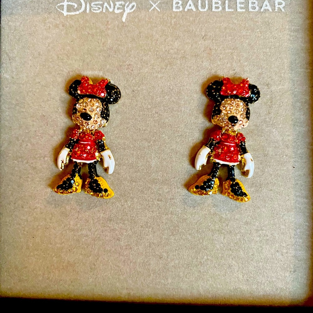 Disney x Baublebar Rhinestone Minnie Mouse Earrings